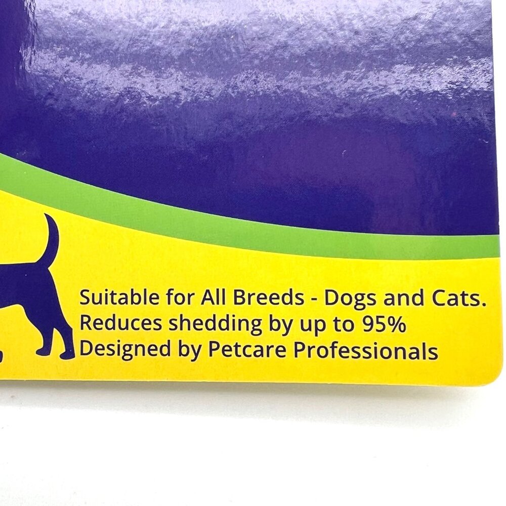 DakPets DeShedding & Light Trimming Tool Dogs & Cats Reduce Fur Shedding 4" New - Picture 4 of 7